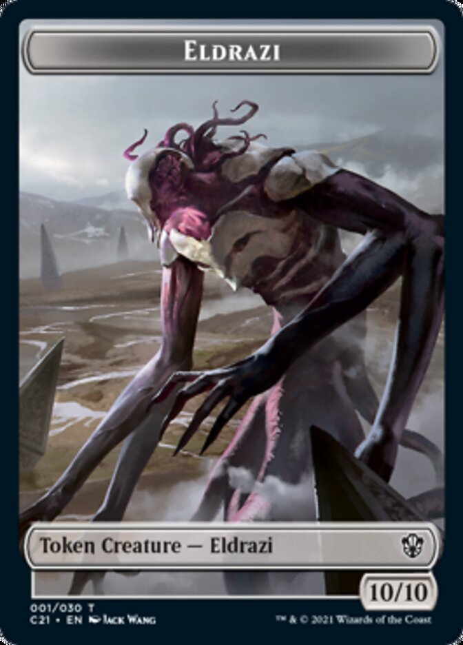 Eldrazi // Champion of Wits Double-Sided Token [Commander 2021 Tokens] | Chromatic Games