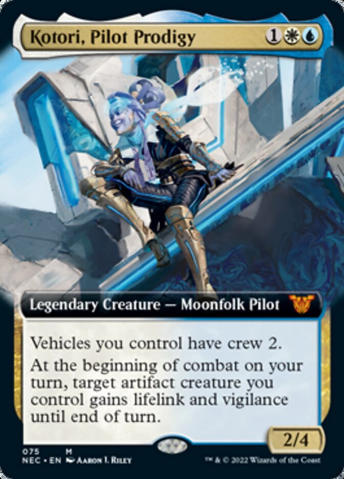 Kotori, Pilot Prodigy (Extended Art) [Kamigawa: Neon Dynasty Commander] | Chromatic Games