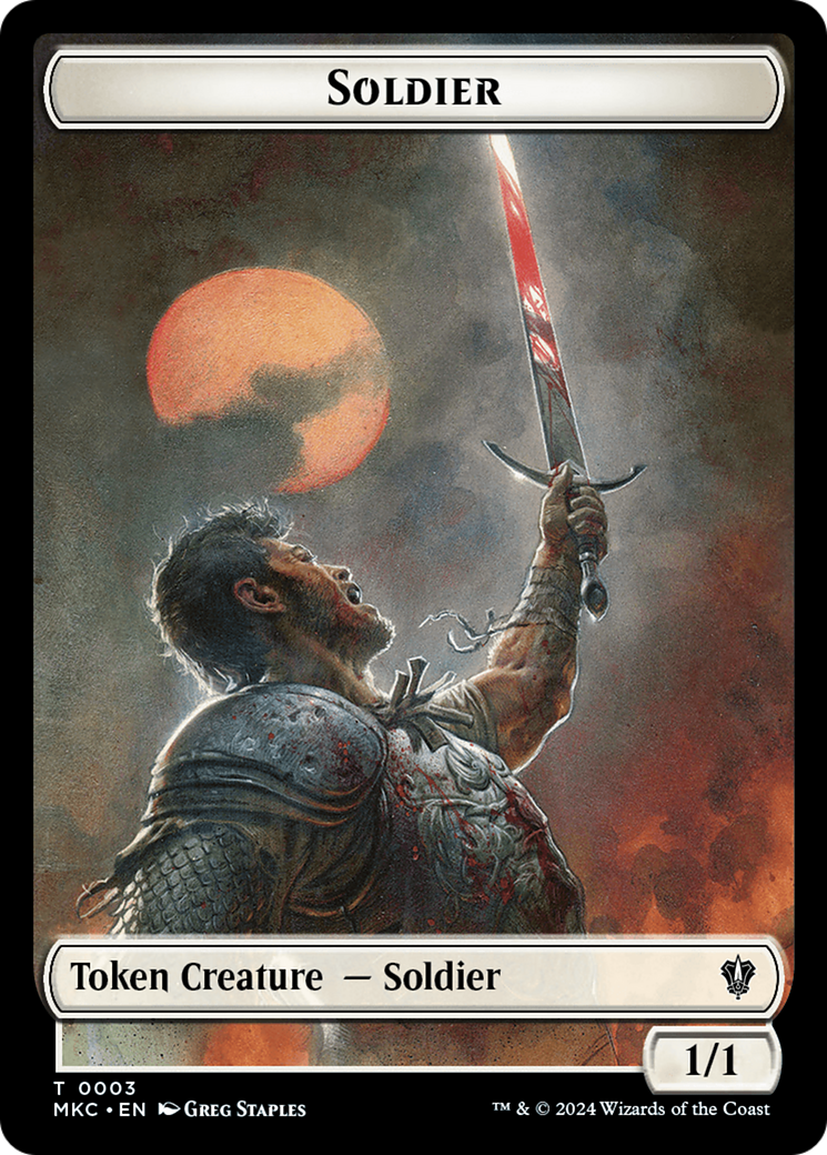 Soldier // Ogre Double-Sided Token [Murders at Karlov Manor Commander Tokens] | Chromatic Games