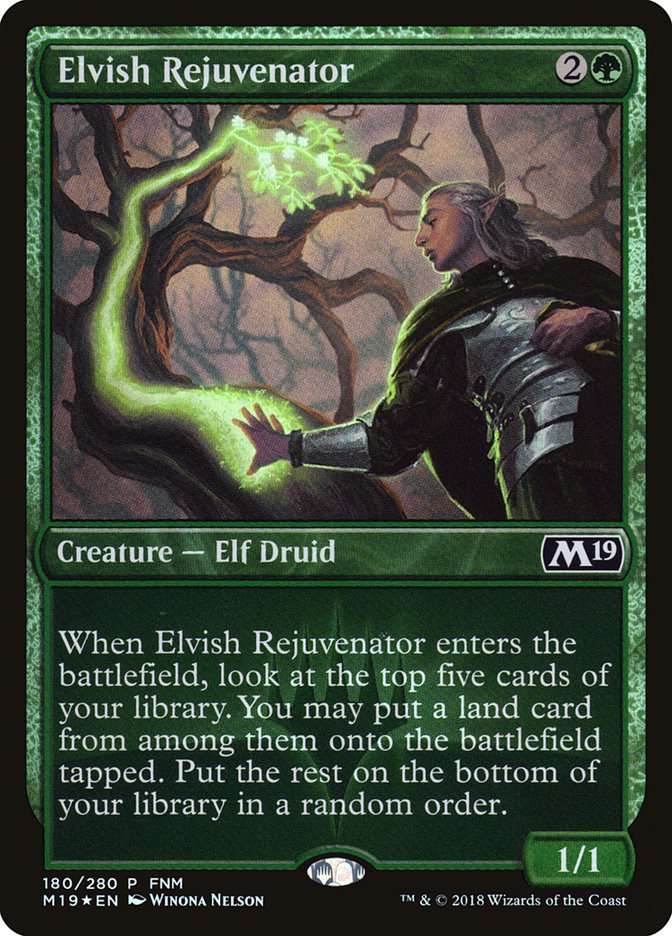 Elvish Rejuvenator (FNM) [Core Set 2019 Promos] | Chromatic Games