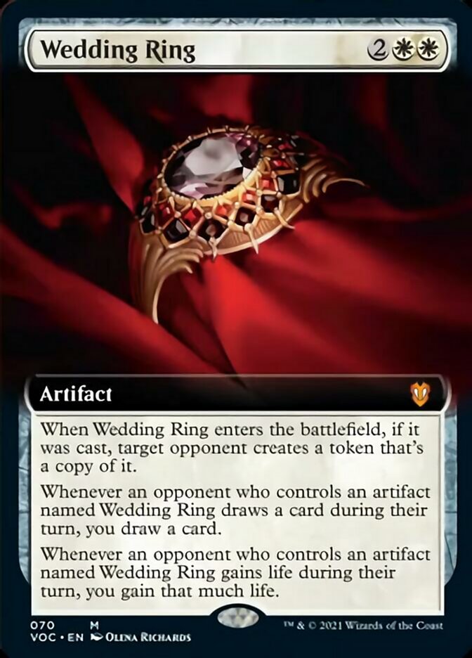 Wedding Ring (Extended Art) [Innistrad: Crimson Vow Commander] | Chromatic Games