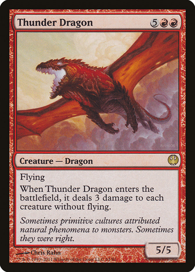 Thunder Dragon [Duel Decks: Knights vs. Dragons] | Chromatic Games