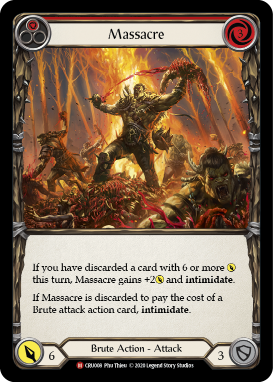 Massacre [CRU008] (Crucible of War)  1st Edition Rainbow Foil | Chromatic Games