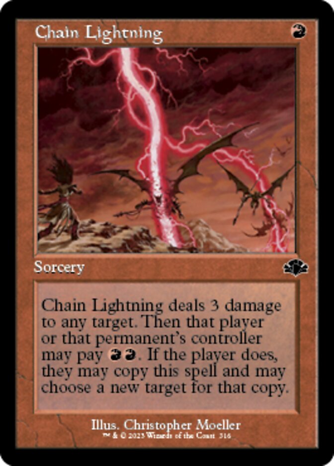 Chain Lightning (Retro) [Dominaria Remastered] | Chromatic Games