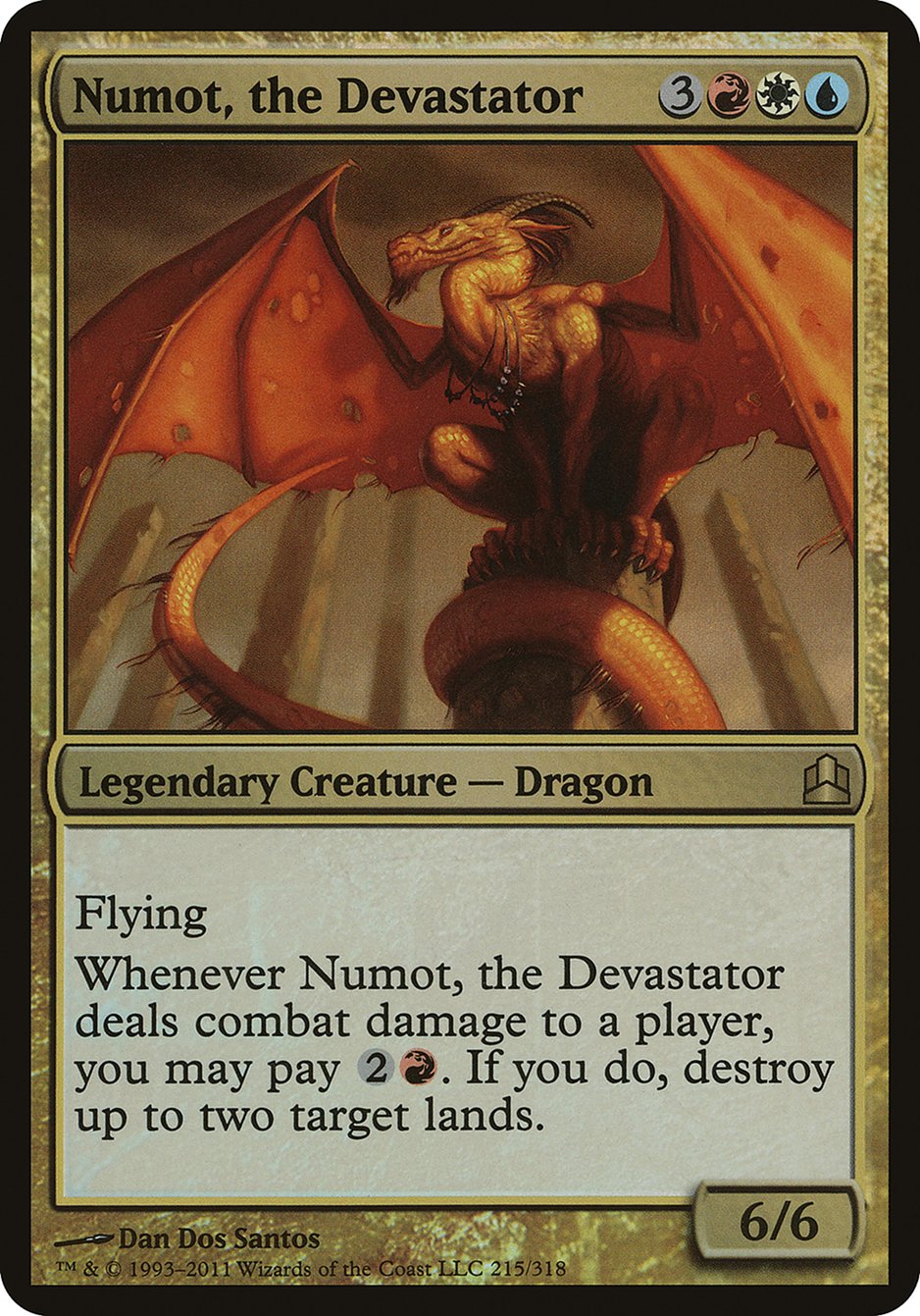 Numot, the Devastator (Oversized) [Commander 2011 Oversized] | Chromatic Games