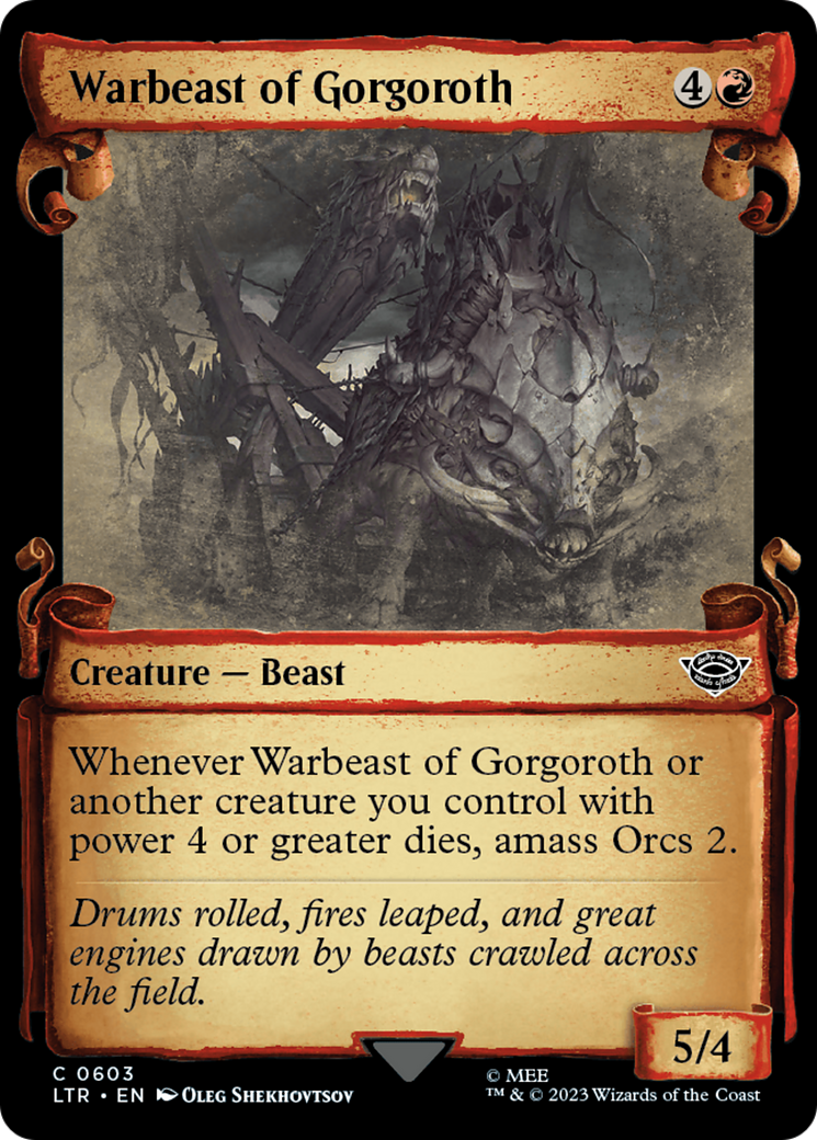 Warbeast of Gorgoroth [The Lord of the Rings: Tales of Middle-Earth Showcase Scrolls] | Chromatic Games