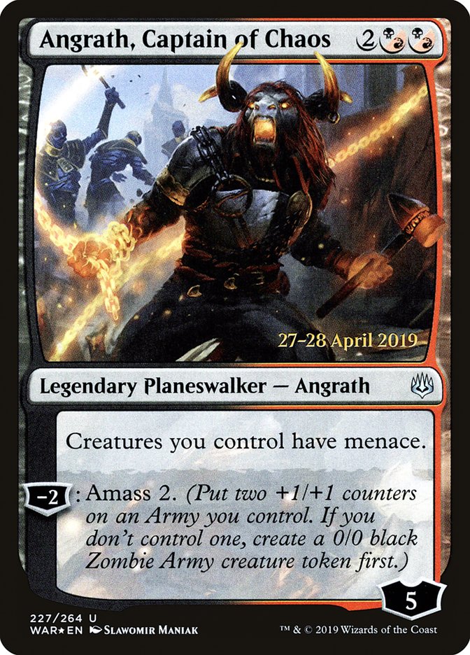 Angrath, Captain of Chaos [War of the Spark Prerelease Promos] | Chromatic Games