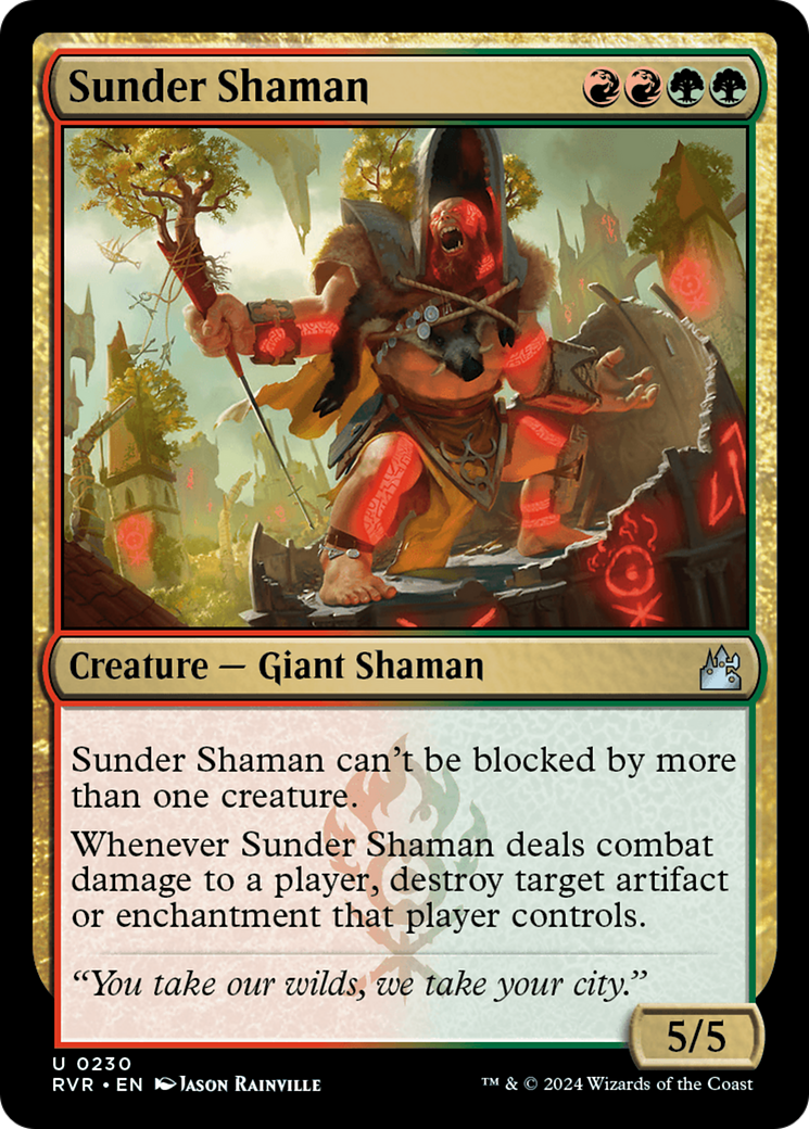 Sunder Shaman [Ravnica Remastered] | Chromatic Games