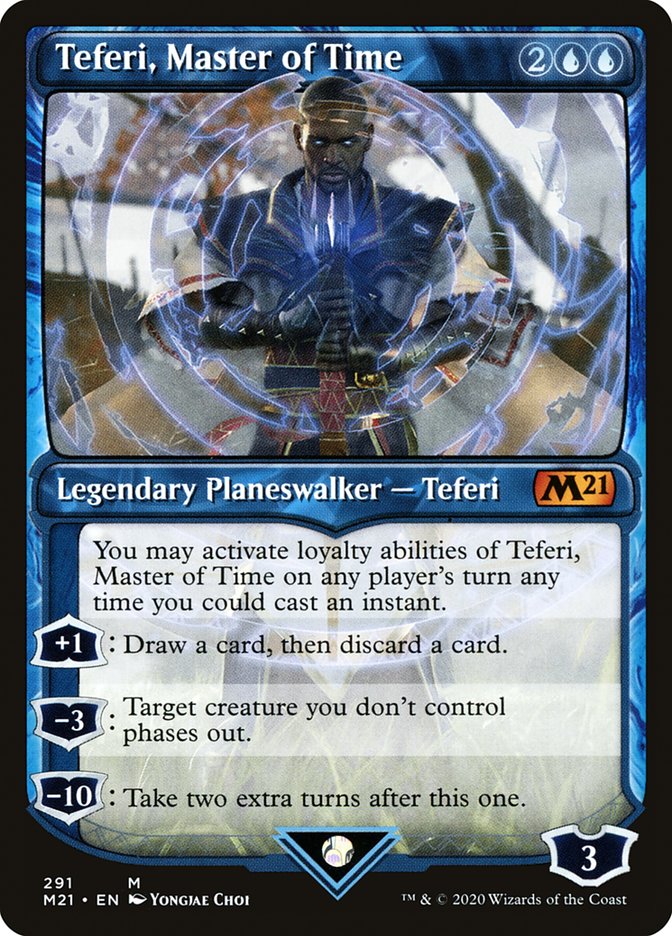 Teferi, Master of Time (Showcase) (291) [Core Set 2021] | Chromatic Games