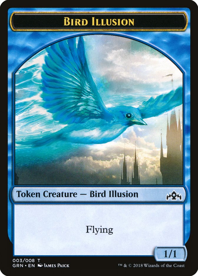 Bird Illusion Token [Guilds of Ravnica Tokens] | Chromatic Games