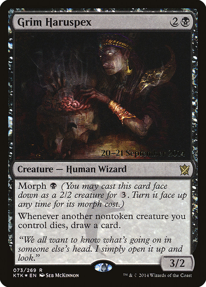 Grim Haruspex [Khans of Tarkir Prerelease Promos] | Chromatic Games