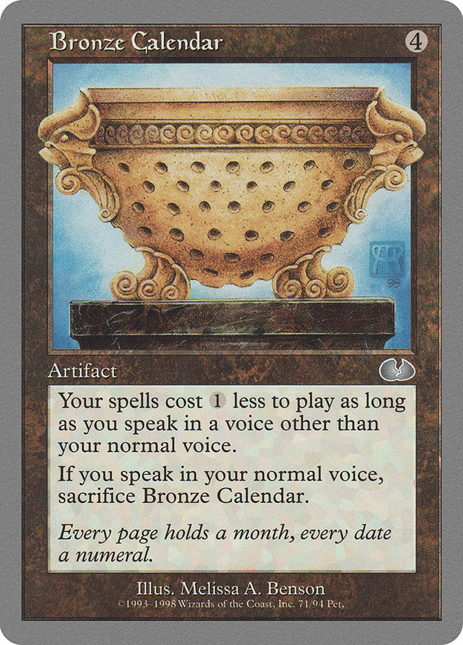 Bronze Calendar [Unglued] | Chromatic Games