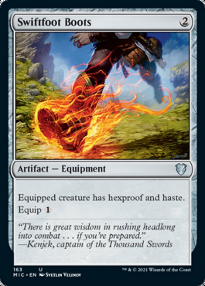 Swiftfoot Boots [Innistrad: Midnight Hunt Commander] | Chromatic Games