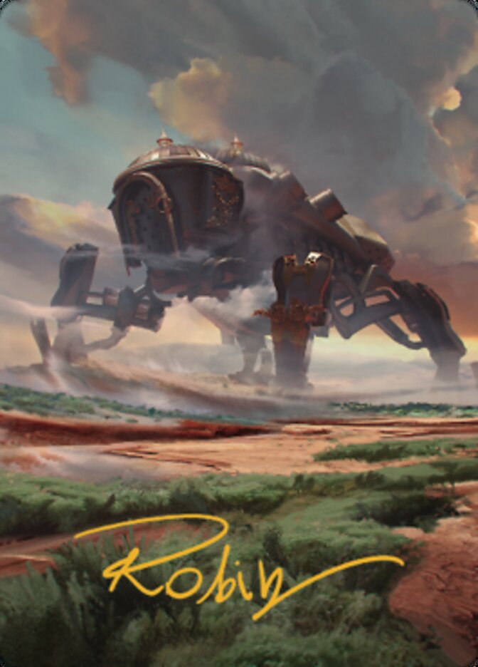 Plains (2) Art Card (Gold-Stamped Signature) [The Brothers' War Art Series] | Chromatic Games