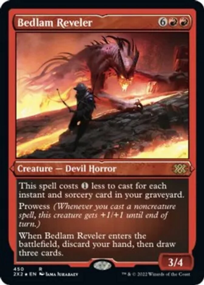 Bedlam Reveler (Foil Etched) [Double Masters 2022] | Chromatic Games