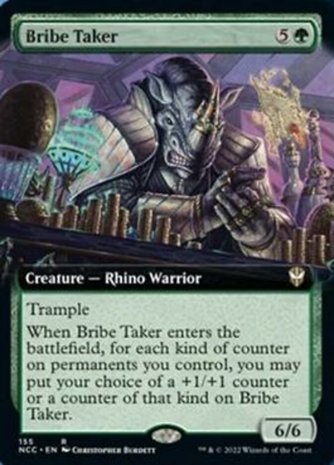 Bribe Taker (Extended Art) [Streets of New Capenna Commander] | Chromatic Games