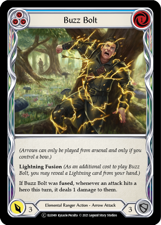 Buzz Bolt (Blue) [U-ELE049] (Tales of Aria Unlimited)  Unlimited Rainbow Foil | Chromatic Games