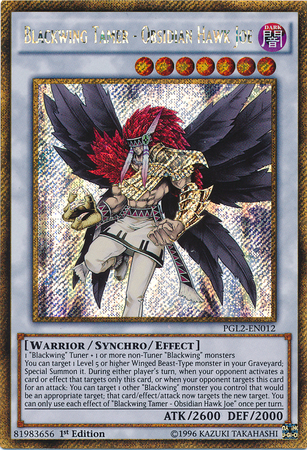 Blackwing Tamer - Obsidian Hawk Joe [PGL2-EN012] Gold Secret Rare | Chromatic Games