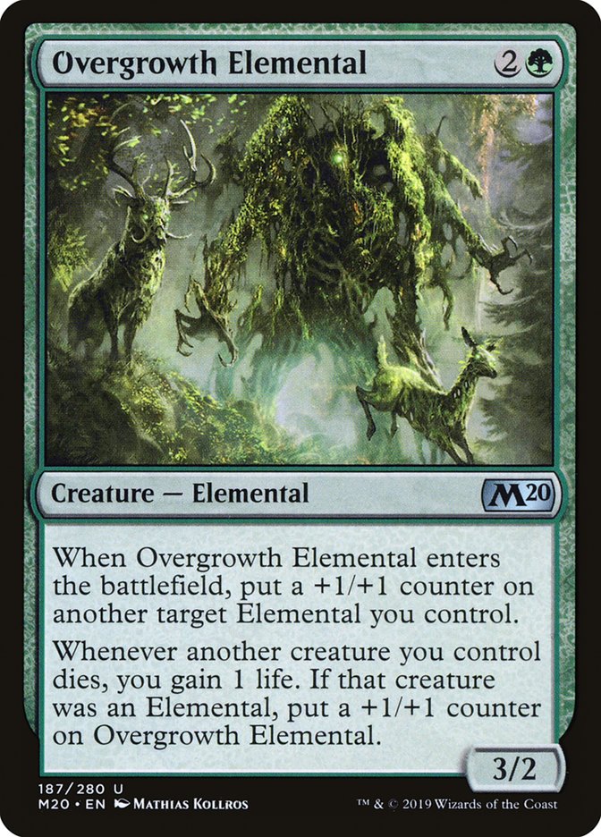 Overgrowth Elemental [Core Set 2020] | Chromatic Games