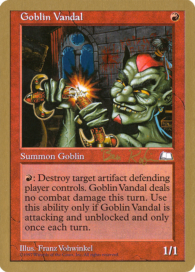 Goblin Vandal (Ben Rubin) [World Championship Decks 1998] | Chromatic Games