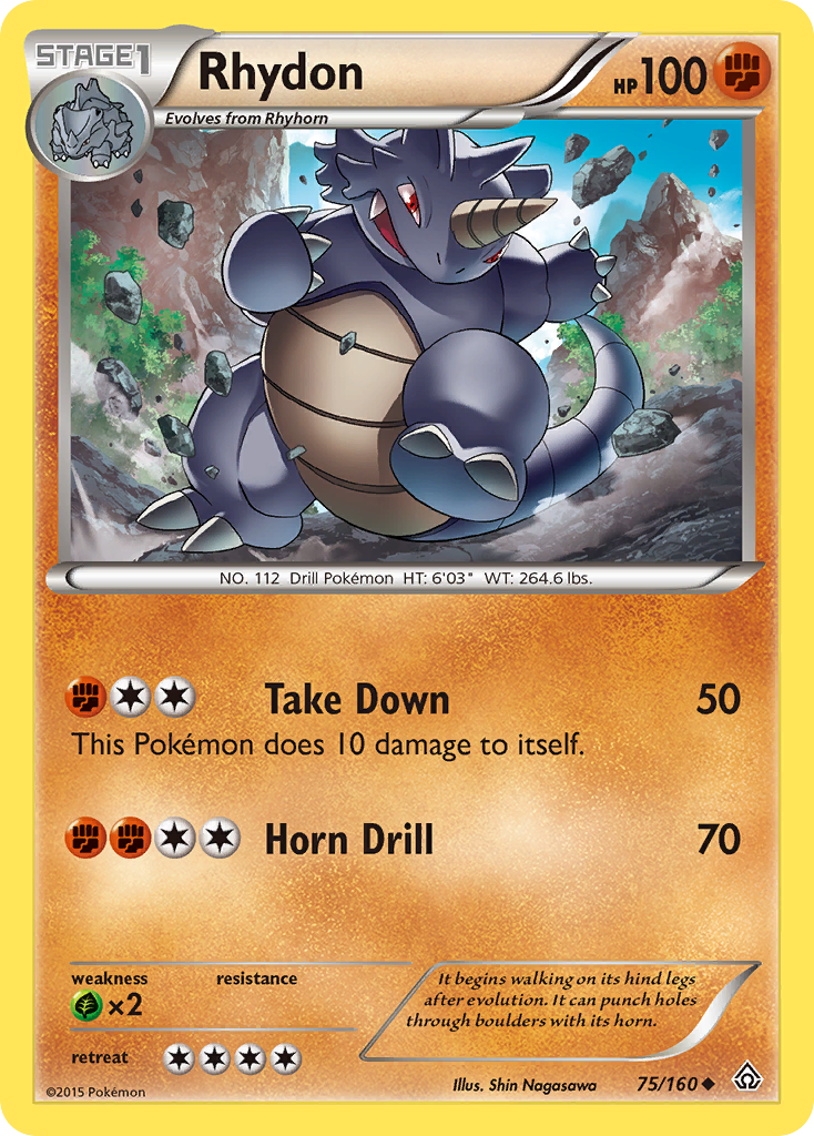 Rhydon (75/160) [XY: Primal Clash] | Chromatic Games