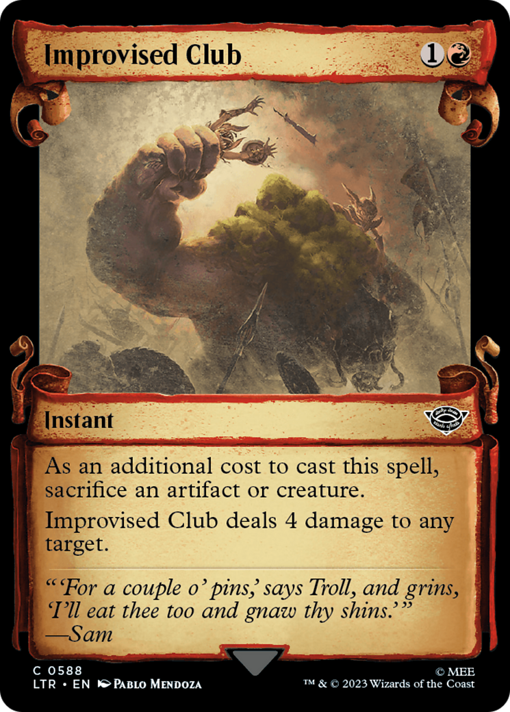 Improvised Club [The Lord of the Rings: Tales of Middle-Earth Showcase Scrolls] | Chromatic Games