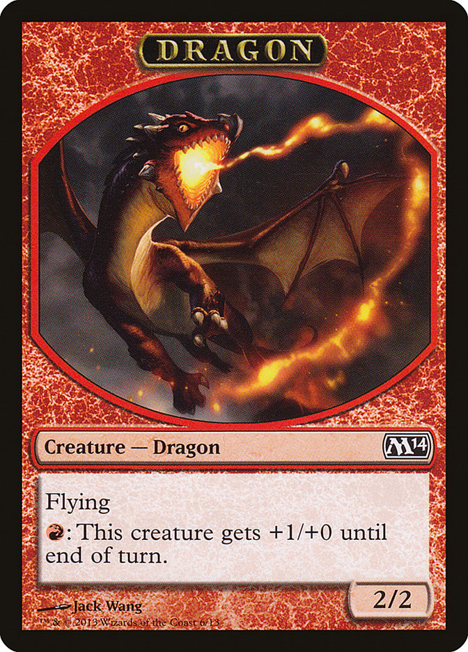 Dragon Token [Magic 2014 Tokens] | Chromatic Games