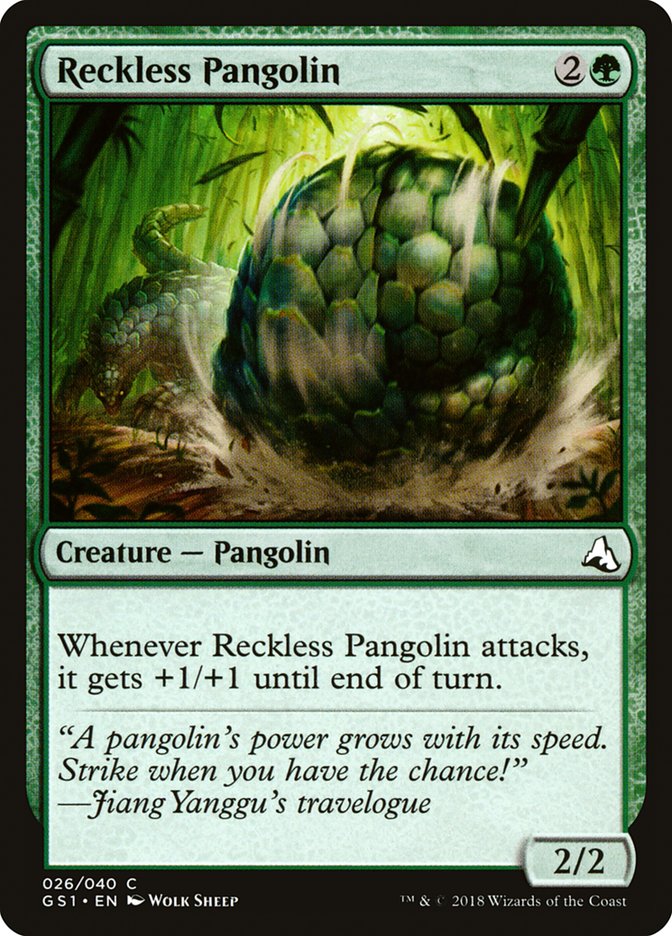 Reckless Pangolin [Global Series Jiang Yanggu & Mu Yanling] | Chromatic Games