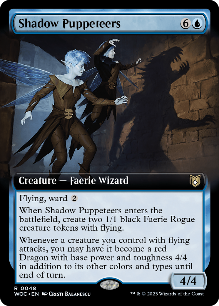 Shadow Puppeteers (Extended Art) [Wilds of Eldraine Commander] | Chromatic Games