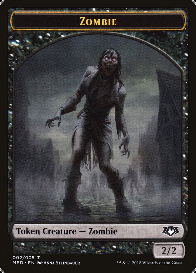 Zombie Token [Mythic Edition Tokens] | Chromatic Games