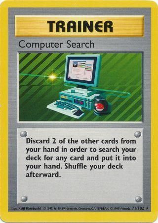 Computer Search [Base Set (Shadowless)] | Chromatic Games