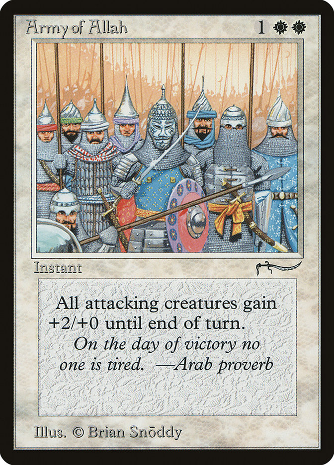 Army of Allah (Light Mana Cost) [Arabian Nights] | Chromatic Games