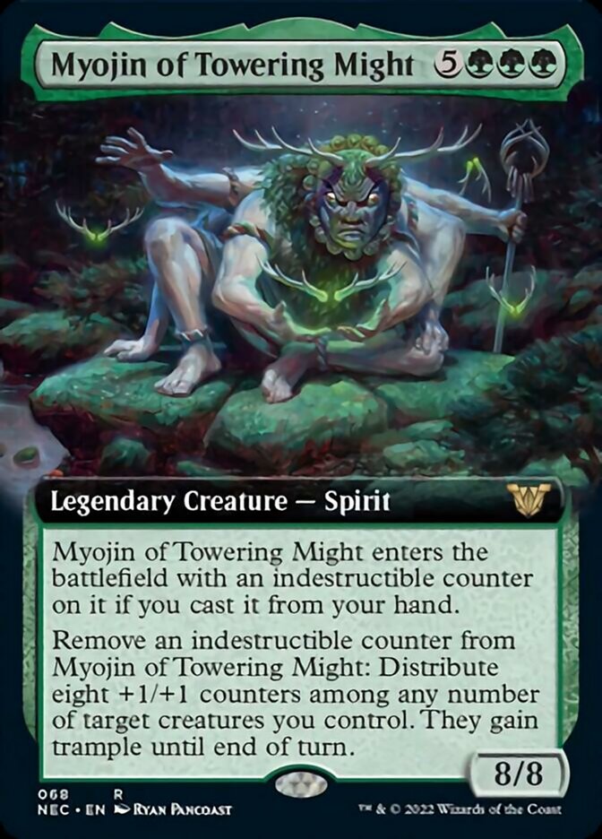 Myojin of Towering Might (Extended Art) [Kamigawa: Neon Dynasty Commander] | Chromatic Games