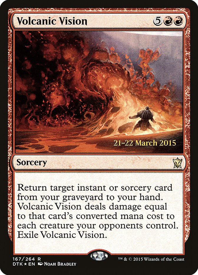 Volcanic Vision [Dragons of Tarkir Prerelease Promos] | Chromatic Games