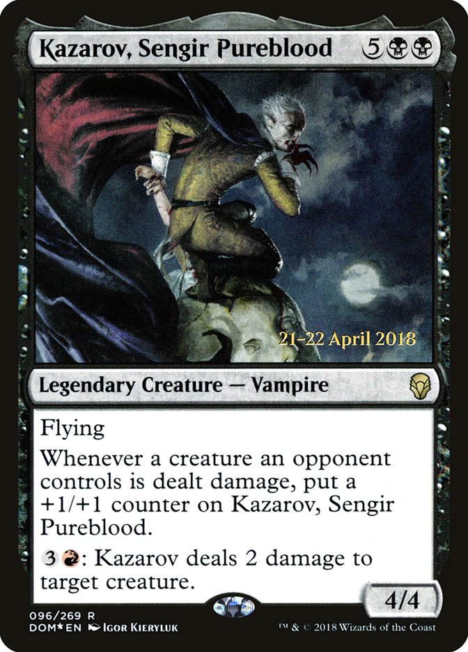 Kazarov, Sengir Pureblood [Dominaria Prerelease Promos] | Chromatic Games