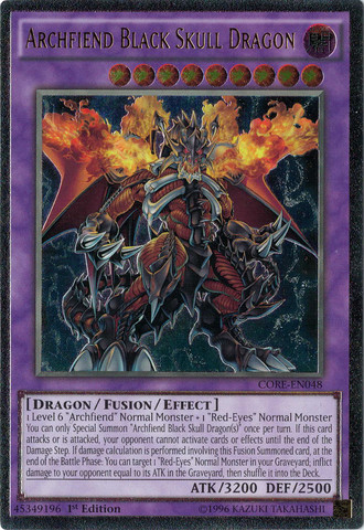 Archfiend Black Skull Dragon (UTR) [CORE-EN048] Ultimate Rare | Chromatic Games