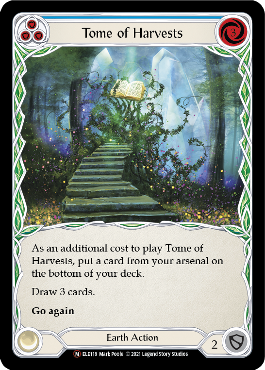 Tome of Harvests [U-ELE118] (Tales of Aria Unlimited)  Unlimited Rainbow Foil | Chromatic Games