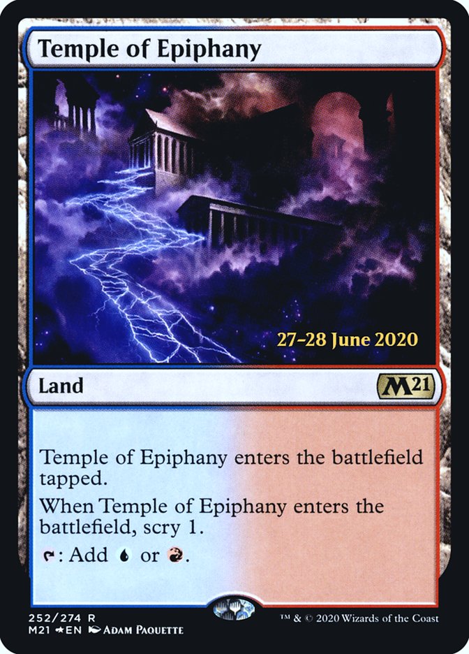 Temple of Epiphany [Core Set 2021 Prerelease Promos] | Chromatic Games