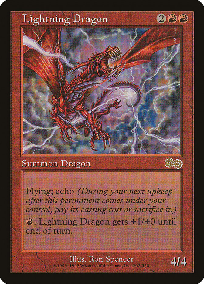 Lightning Dragon [Urza's Saga] | Chromatic Games