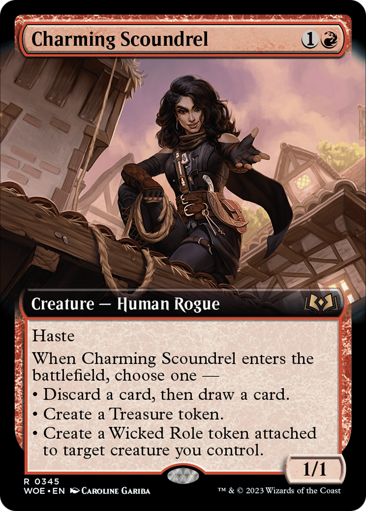 Charming Scoundrel (Extended Art) [Wilds of Eldraine] | Chromatic Games