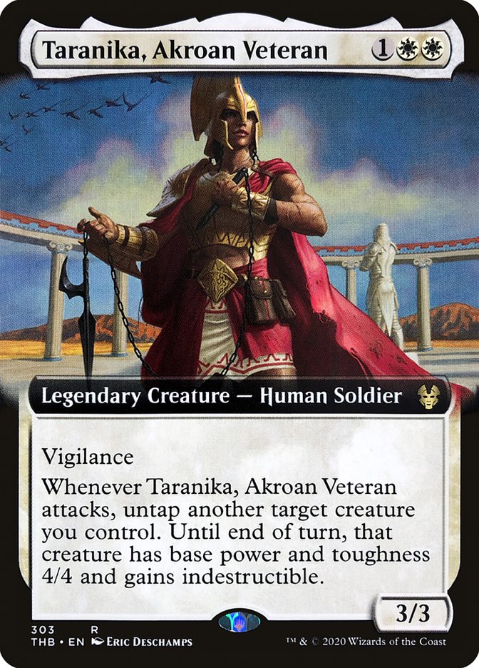 Taranika, Akroan Veteran (Extended Art) [Theros Beyond Death] | Chromatic Games