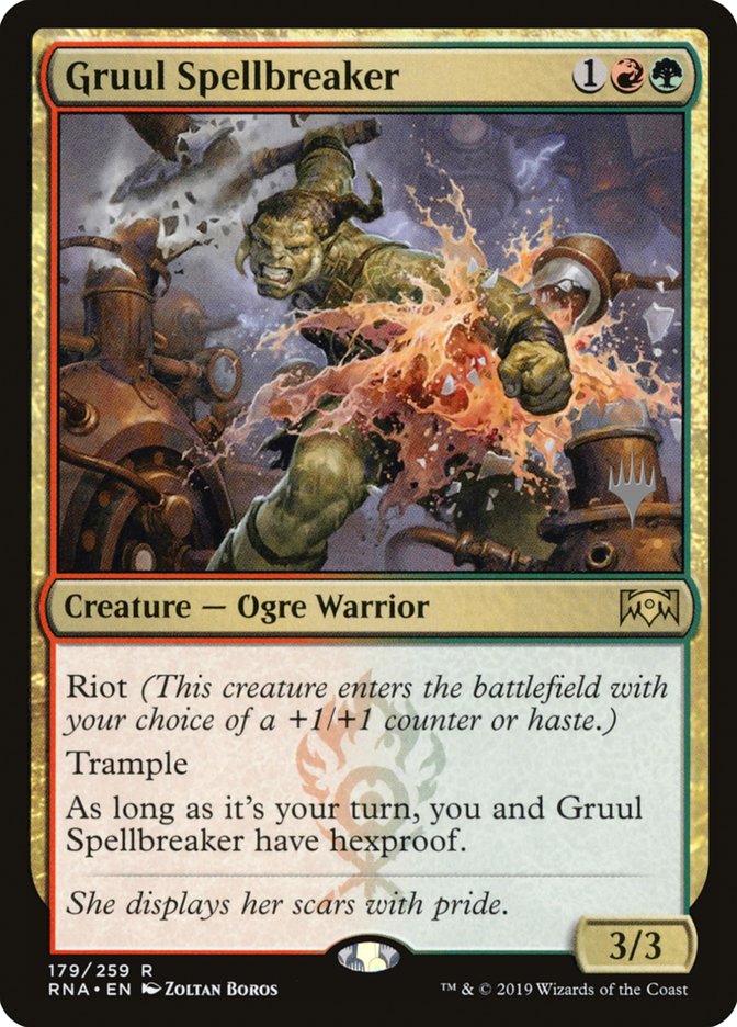 Gruul Spellbreaker (Promo Pack) [Ravnica Allegiance Promos] | Chromatic Games