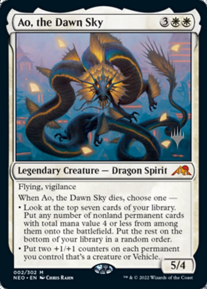 Ao, the Dawn Sky (Promo Pack) [Kamigawa: Neon Dynasty Promos] | Chromatic Games