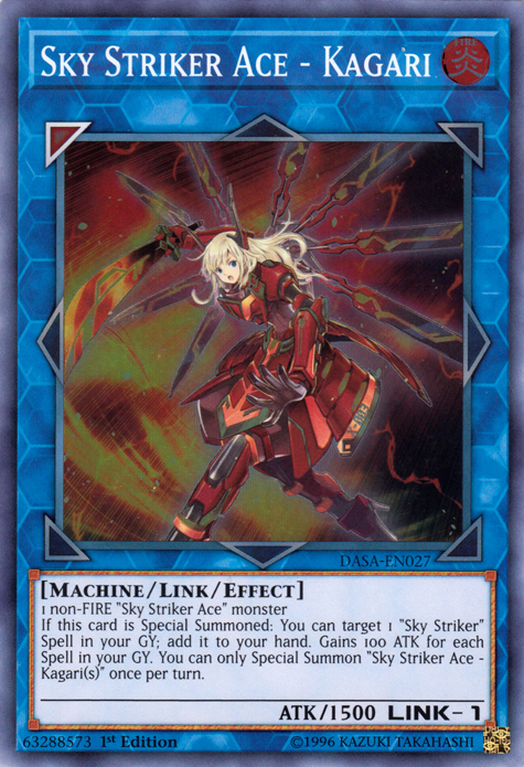 Sky Striker Ace - Kagari [DASA-EN027] Super Rare | Chromatic Games