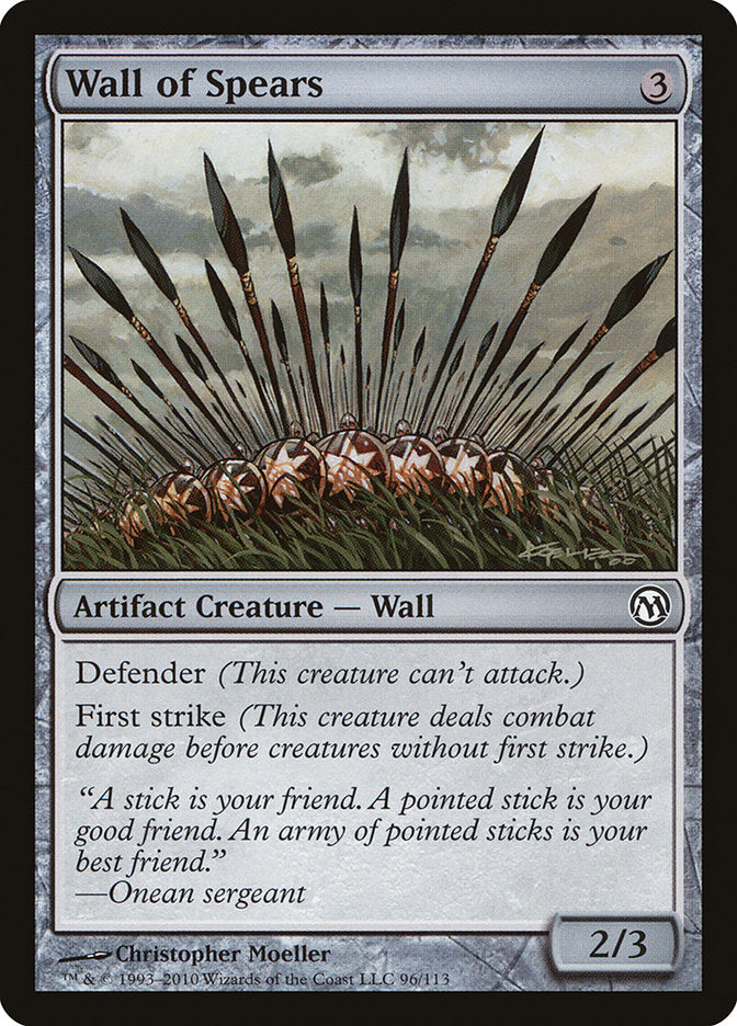 Wall of Spears [Duels of the Planeswalkers] | Chromatic Games