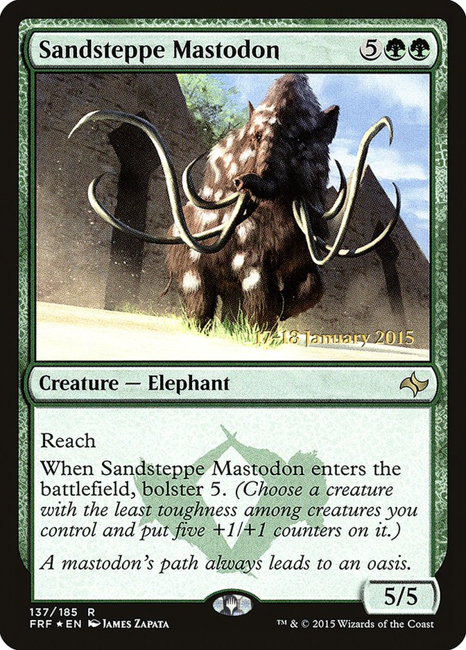 Sandsteppe Mastodon [Fate Reforged Prerelease Promos] | Chromatic Games