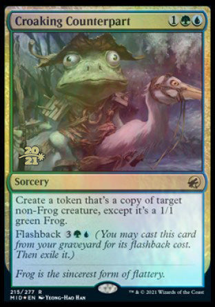 Croaking Counterpart [Innistrad: Midnight Hunt Prerelease Promos] | Chromatic Games