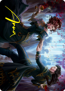 Falkenrath Celebrants 1 Art Card (Gold-Stamped Signature) [Innistrad: Crimson Vow Art Series] | Chromatic Games