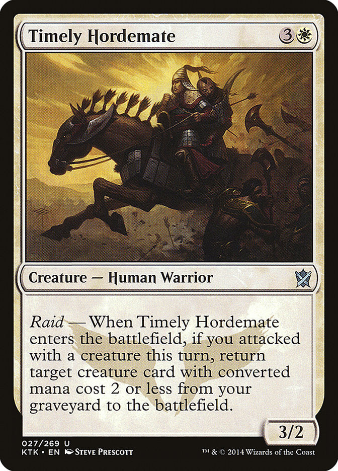 Timely Hordemate [Khans of Tarkir] | Chromatic Games