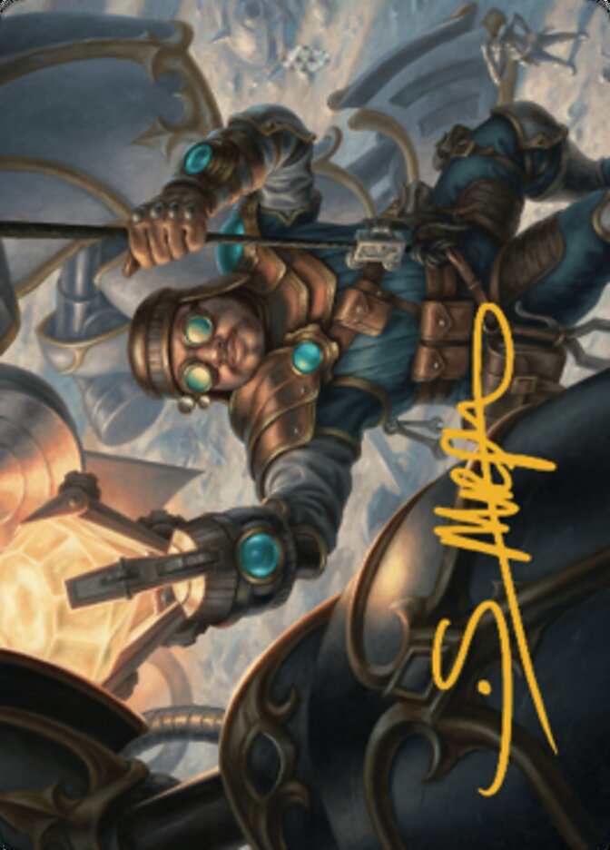 Powerstone Engineer Art Card (Gold-Stamped Signature) [The Brothers' War Art Series] | Chromatic Games